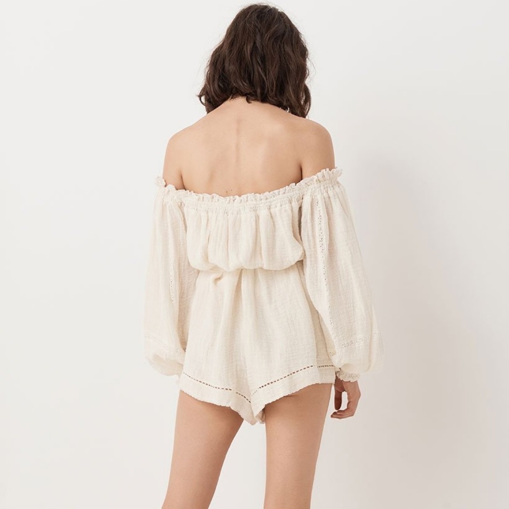 Spell Milla Romper in Off White - Picture 3 of 7